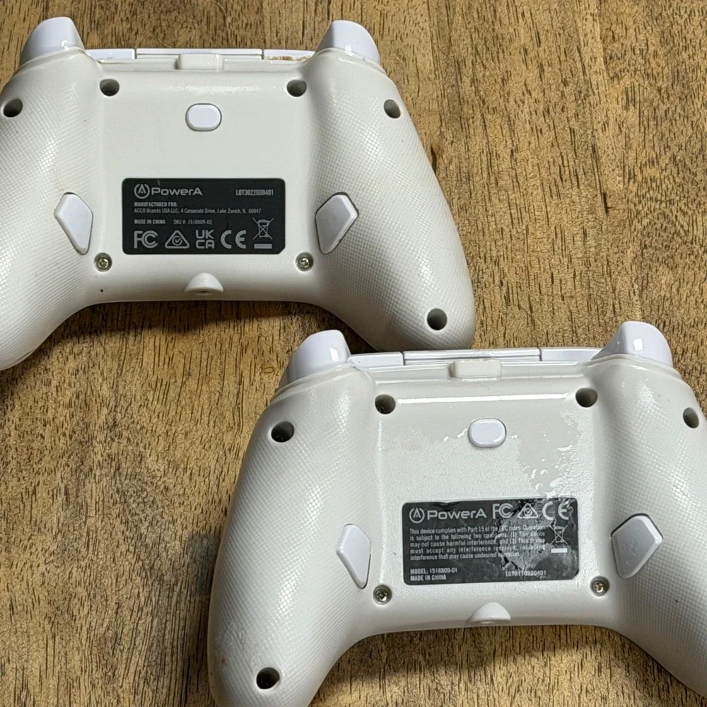 PowerA Wired‎ Controllers for Xbox Series X/S Xbox One PC White Gold 2 Pack